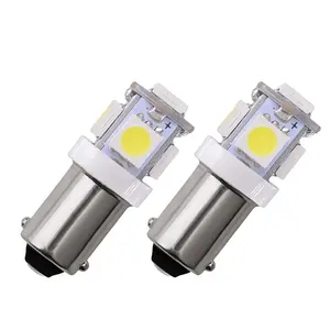 T10 T4W 5 LED 5050 SMD 233 BA9S Bayonet DC 12V Interior Dome Reading Bulbs Auto Car Light Source 12V