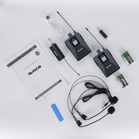 RUOCA RC-U8092B professionnel Portable 3.5mm UHF Microphone sans fil léger pour la scène Performance enseignement fabriqué en plastique