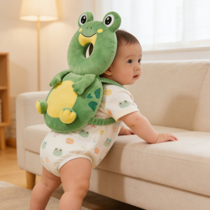 Mochila de Protección para la <span class=keywords><strong>Cabeza</strong></span> del Bebé, Cojín de Protección para la <span class=keywords><strong>Cabeza</strong></span> de Bebés y Niños Pequeños, Suave y Cómodo, Diseño de Dibujos Animados (Rana) - Product Image 3