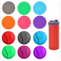 Couvre-boîtes en silicone réutilisables personnalisés pour les boissons gazeuses, la bière, les jus, les couvercles de canettes rondes, doux, anti-poussière, couvercles de canettes de boissons, couvercles de canettes