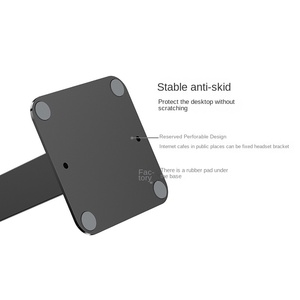 Rak & Braket Headset Desktop Tahan Lama Satu Bagian untuk Kafe Internet, Rak <span class=keywords><strong>Display</strong></span> Universal Komputer - Product Image 4