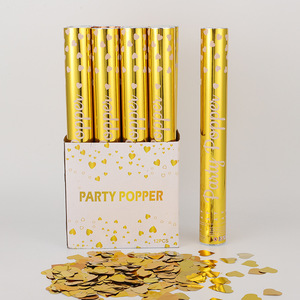 Nouveau Design Rose Golden <span class=keywords><strong>Party</strong></span> <span class=keywords><strong>Popper</strong></span> Festival Célébration Confettis Cannon Main Twist Feux D'artifice Anniversaire Fête De Mariage - Product Image 1
