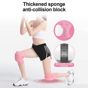 Rodillera Deportiva de Nuevo Estilo para <span class=keywords><strong>Mujer</strong></span>, Protector de Rodilla para Baile en Barra con Almohadilla de Esponja y Punto de Silicona Antideslizante - Product Image 2