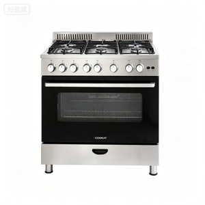 Cuisinière combinée encastrable 6 brûleurs à gaz en acier inoxydable durable avec <span class=keywords><strong>four</strong></span> pour cuisines modernes, usage domestique <span class=keywords><strong>et</strong></span> restaurant - Product Image 5
