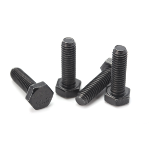 ברגי משושה וברגי אומים בעלי ראש משושה, פלדה מסגסוגת DIN 933 חוזק גבוה 10.9, ציפוי אבץ שחור, תקן RoHS, הברגה מלאה, מטריים. - Product Image 1