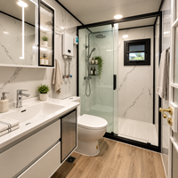 Maisons portables 1 chambre 10 pieds – Maison conteneur préfabriquée de luxe pliable et extensible
