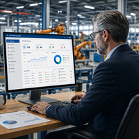 Développement d'ERP pour l'industrie manufacturière, gestion d'usine intelligente, automatisation par IA, solution logicielle cloud