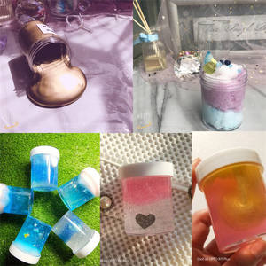 Contenedores de slime vacíos de 6oz, contenedor de plástico <span class=keywords><strong>transparente</strong></span> de slime de alta calidad, con divisor superior para pegamento de Elmer - Product Image 4