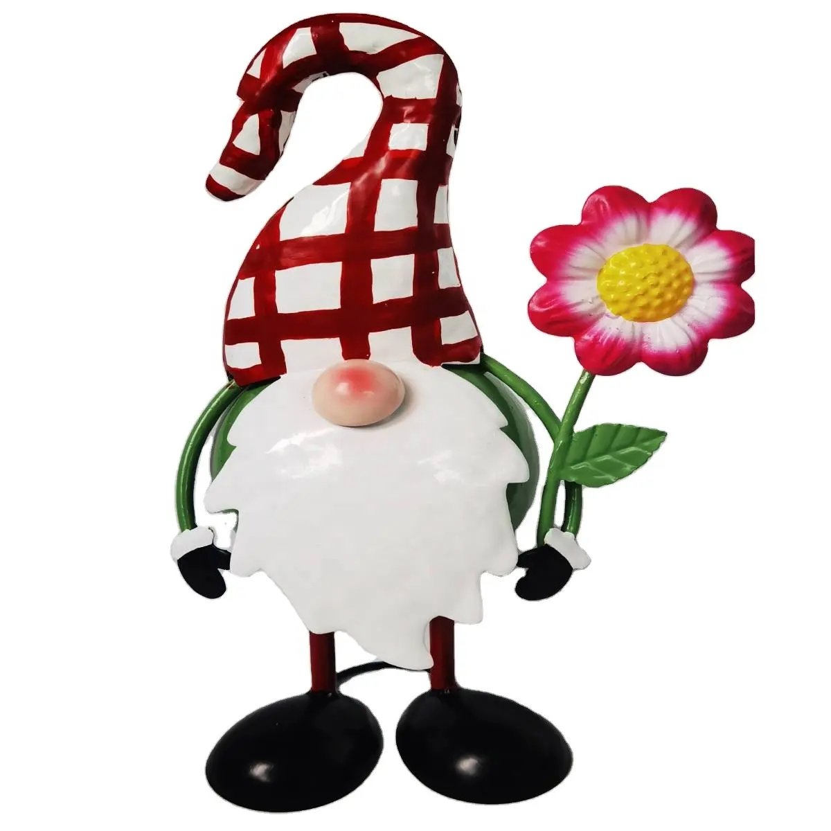 New Year Christmas Ornament Christmas Home Decorations Santa Claus with Flower Decorations