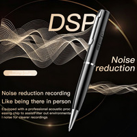 Enregistreur vocal numérique, réduction de bruit DSP, enregistrement en un clic, mémoire 64 Go avec autonomie de 24 heures pour réunions et entretiens