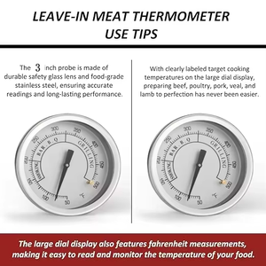 2025 SW termometer panggang Stainless Steel, 304 SW termometer panggangan <span class=keywords><strong>Oven</strong></span> Dial besar, termometer Memasak Terbaik Untuk panggangan, Turki, BBQ - Product Image 4