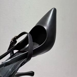 Zapatos de Tacón Alto de Cuero con Punta en Pico, Diseño Ligero y de Lujo, para Damas Elegantes, Verano 2026 - Product Image 3