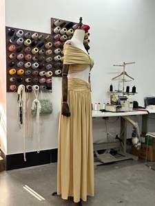 Ensemble jupe longue taille basse et crop top sans bretelles Bettergirl 2026, nouveau pour le Ramadan et les vacances - Product Image 5