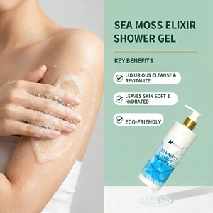 Gel douche à la mousse de mer biologique en gros, gel douche parfumé naturel blanchissant avec des bulles de mousse hydratantes - Product Image 2