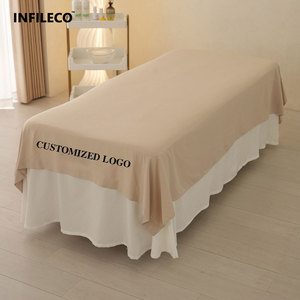 Schoonheidssalon Specifieke Lakens Vergroot In Grootte Schoonheid Badhanddoek Wrap Bed Handdoek Set Matras Cover Hot Stamping Logo - Product Image 4