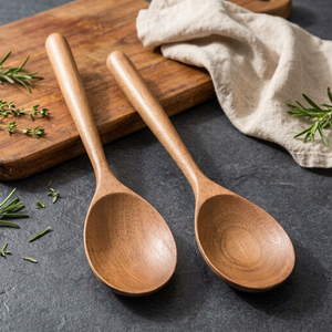 Cuchara de madera con acabado lacado apto para alimentos, hecha a mano, para cocinar y servir, a precios muy competitivos. - Product Image 4