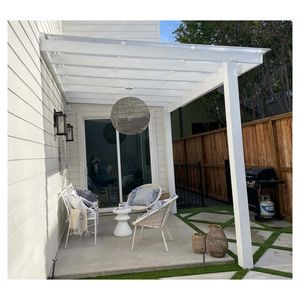 Pergola rustique en bois <span class=keywords><strong>de</strong></span> cèdre avec toit en chaume et bases <span class=keywords><strong>de</strong></span> colonnes en pierre pour jardin traditionnel et pergola <span class=keywords><strong>de</strong></span> vignoble - Product Image 6