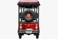 Tricycle électrique YF-F6 avec pare-brise en verre, carrosserie ouverte à 3 roues, 4 passagers, moteur 48V 1000W, 35 km/h