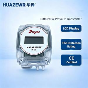 Trasmettitore di Pressione Differenziale Serie MSX Dwyer per HVAC, Filtri AHU, Pressione Statica dei Condotti, Flusso d'Aria VAV - Product Image 1