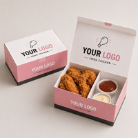 Boîte d'emballage et sac en papier personnalisés pour poulet frit |   Emballage alimentaire à emporter avec logo |   Fabricant d'emballages pour la restauration rapide OEM