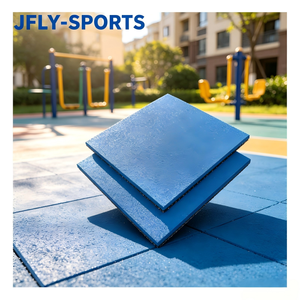 Dalles de sol en caoutchouc EPDM anti-décoloration, imperméables, pour extérieur, emboîtables, pour aire de jeux scolaire, revêtement de sol de sécurité pour enfants - Product Image 1