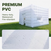 Tente gonflable de cabine de PVC/Oxford de support de concession d'éclairage de la publicité portative faite sur commande