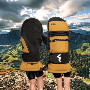 OutdoorMaster 3M isolé imperméable pour Palm Winter Snowboard Ski mitaines et gants avec crochet et boucle de fermeture pour unisexe - Product Image 3