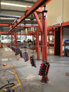 Linha de Produção de Revestimento Eletrostático em Pó Double Win, Cabines de Pulverização com Controle PLC, Equipamento de Pintura Remota para Substratos de Aço - Product Image 6