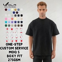 Kaos Oversize Pria 275GSM Bahan Katun 100% Polos, Model Drop Shoulder, Ukuran Besar, Produsen Kaos Boxy Oversize Berat