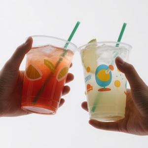 Gobelets jetables en plastique PET 500 ml, gobelets ronds en plastique PET avec poignée pour l'emballage des boissons - Product Image 4