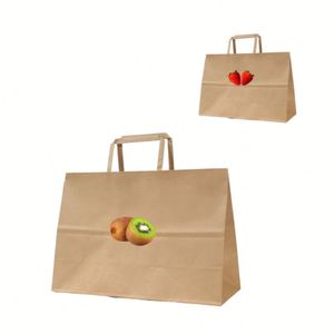 Meilleur prix pour les sacs de courses en gros avec logos, en papier kraft biodégradable, faciles à utiliser, écologiques, réutilisables, en provenance du Vietnam - Product Image 6