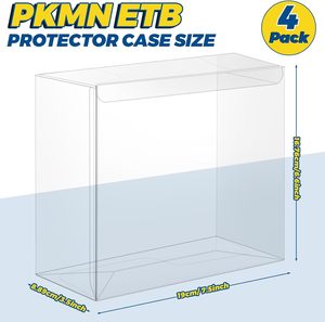 Design 10MM Thickness Stable Crystal Clear <b>Acrylic</b> Pokemoned Elite Training <b>Box</b> Booster Case stackable pmma tcgs <b>display</b> case - Product Image 5