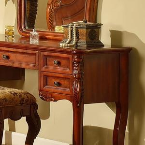 <span class=keywords><strong>Coiffeuse</strong></span> sculptée de style américain avec miroir et tiroirs, en bois massif, style européen, style campagnard, <span class=keywords><strong>vintage</strong></span> - Product Image 3