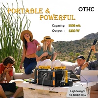 Centrale Électrique Portable T11 à Onde Sinusoïdale Pure, Charge Ultra Rapide 1200W, Panneau Solaire 200W, LiFePO4 1008Wh, MPPT - Vente Directe Usine OEM/ODM