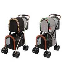 Offre Spéciale Poussette Pliable Colorée Personnalisable Double Couche avec Chariot Transporteur Séparable
