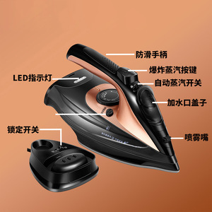 Handheld Steam Iron Cordless Corded <b>Electric</b> Iron 220V European Standard Mechanical Temperature Control - Product Image 4