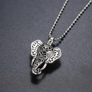 Эфирное Масло Ожерелье лавовый камень, слон открытый медальон ожерелье с эфирным маслом духи - Product Image 2