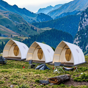 Carpa de Hotel Glamping Airmega 5*7, Tela de PVC, Carpa de Navegación para Resort de Cuatro Estaciones, para Camping, Modelo LINGCHEN-E S - Product Image 5
