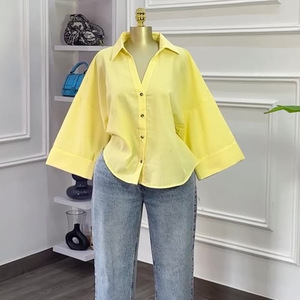 Women's New Style Collared Loose-Fit Casual Shirt <b>Top</b> Fashion - Product Image 5