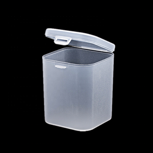 Square Multipurpose Jewelry <strong>Display</strong> <strong>Case</strong> Packaging <strong>Plastic</strong> Containers PP Transparent Frosted Storage Box - Product Image 2