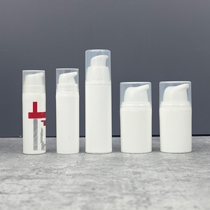 Wholesale White Round <b>Empty</b> PP <b>Plastic</b> 75ml 30ml Spray <b>Bottle</b> Airless Cosmetic <b>Bottle</b> 50ml Airless <b>Bottle</b> for Lotion - Product Image 3