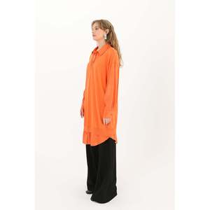 Camiseta Túnica Naranja para Mujer Puane con Detalles, Tela Suave y Cómoda, Diseño Elegante para Uso Diario y Ocasiones Especiales - Product Image 2