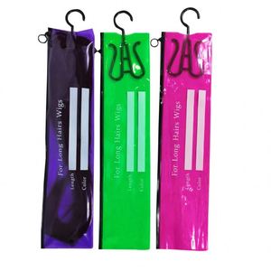 Sac de rangement multifonctionnel en PVC, housse anti-poussière colorée pour perruques, petit rangement pour vêtements, 14x60cm, housse anti-poussière pour perruques 20x60cm en stock - Product Image 1