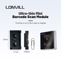 LONVILL Módulo de Escáner de Código Qr Portátil Ultradelgado Personalizado con Motor Lector de Código de Barras USB