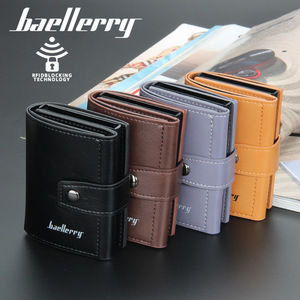 Baellerry Men's Card Holder 4 Inch PU Leather <b>RFID</b> Blocking Multi Slot <b>Wallet</b> for Credit Cards Everyday Use - Product Image 4