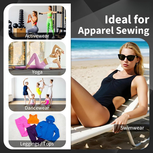 Tissu Nylon Spandex 82% Nylon 18% Spandex Extensible dans les 4 sens Séchage rapide Brocart Matière pour vêtements de sport et maillots de bain Largeur 60 pouces pour la couture - Product Image 3