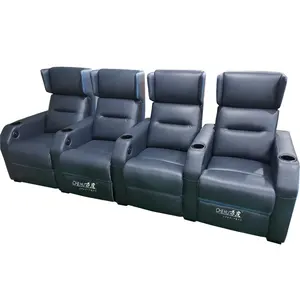 Latest Design Import Leather Recliner Sofa Set Living Room Furniture Power Seating Automatic Reclining Seats For Home Theatre