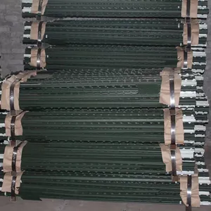 Amerikanischer Stahl verzinkter/grün besetzter T-Zaun pfosten