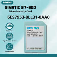 Tarjeta de memoria micro SIMATIC S7-300 de 2MB 6ES7953-8LL31-0AA0 con garantía original de fábrica completa de SIEMENS para control lógico PLC.