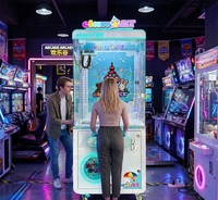 Machine de jeu d'arcade à monnayeur, grue à pinces métallique, personnalisable, pour la vente en gros aux centres de jeux